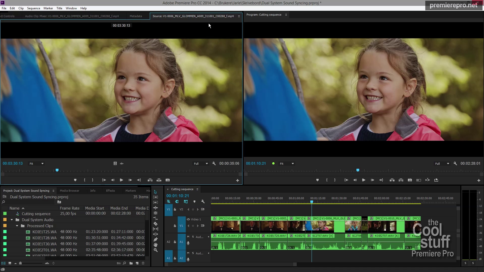 export from adobe premiere with flatten