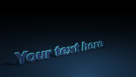 3D text