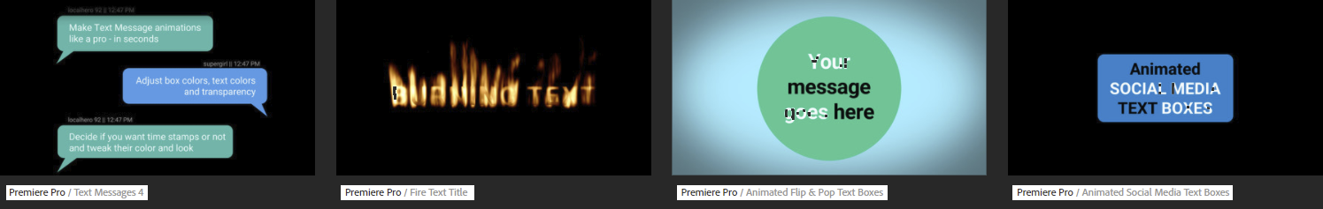 Adobe Premiere Motion Graphics Template