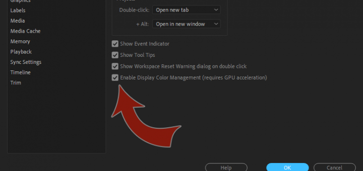 enable gpu acceleration in adobe premiere pro cc